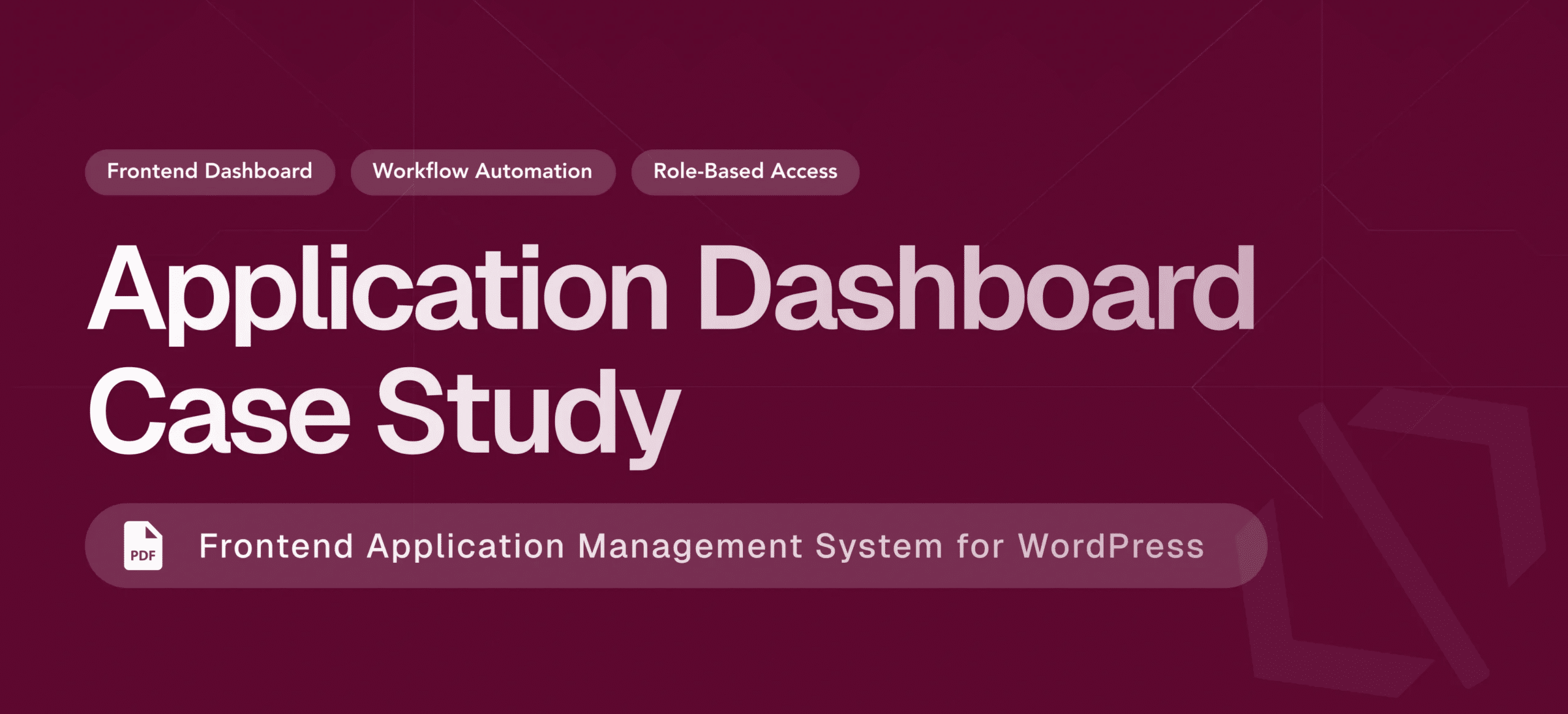 Building a Frontend Application Management Dashboard for WordPress